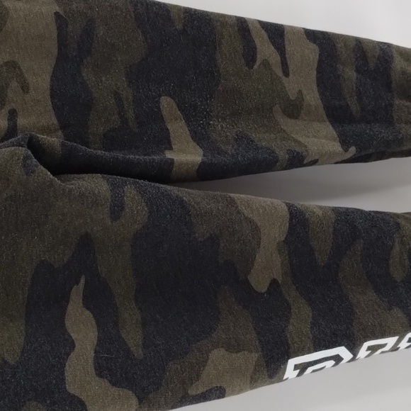 Victoria Secret PINK joggers camo XS fleece lined drawstring elastic waist - Picture 7 of 13